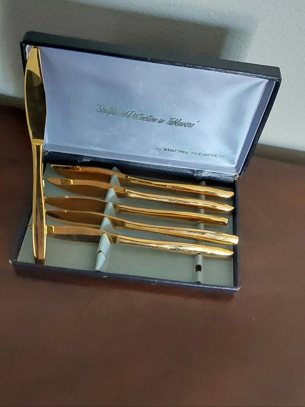 Stanley Roberts‎ Gold Table Knife Sets Of 6